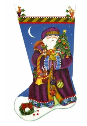 0205JJ Fancy Santa Stocking