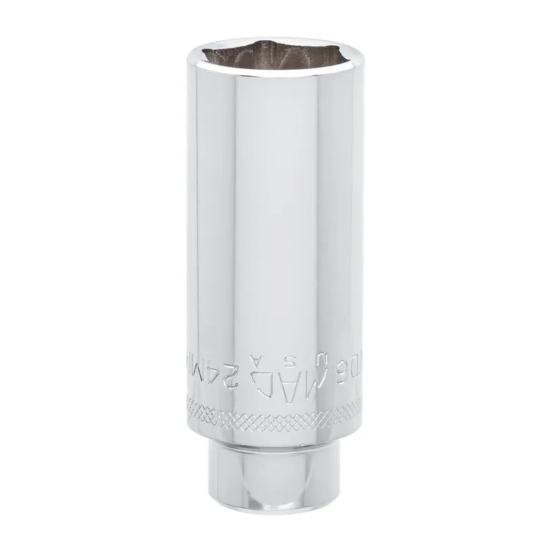 1/2" Drive Deep Socket 24mm - 6-PT.