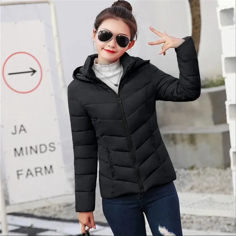 2023 New Autumn/Winter Women’s Cotton Coat – Korean Style Loose Cotton Padded Jacket, Short and Warm, Thicken Parkas for Women