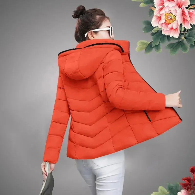 2023 New Autumn/Winter Women’s Cotton Coat – Korean Style Loose Cotton Padded Jacket, Short and Warm, Thicken Parkas for Women