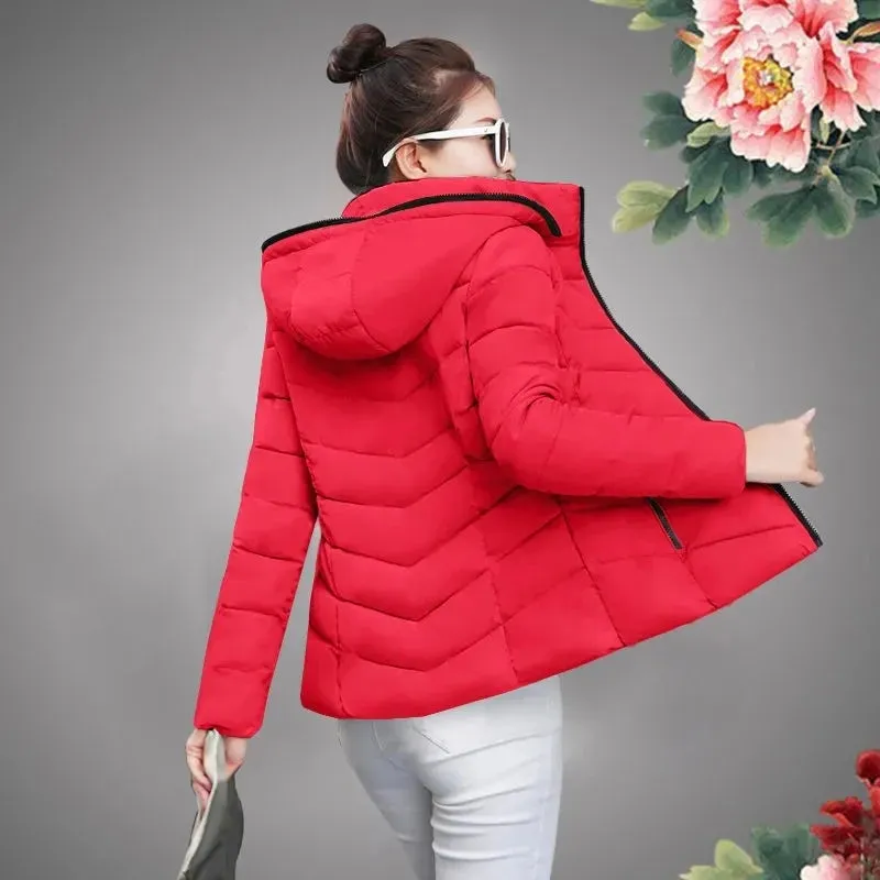 2023 New Autumn/Winter Women’s Cotton Coat – Korean Style Loose Cotton Padded Jacket, Short and Warm, Thicken Parkas for Women