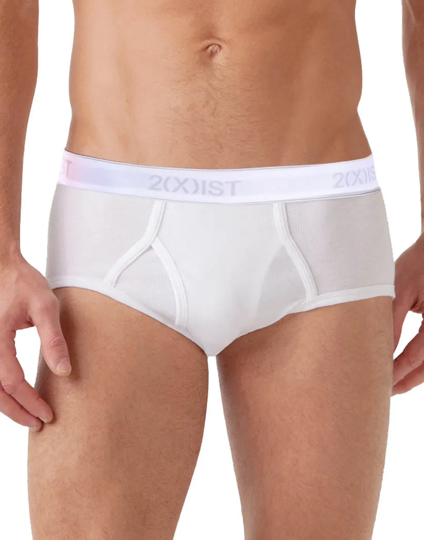 2xist Men's 3-Pack Essential Core Fly-Front Brief 020039