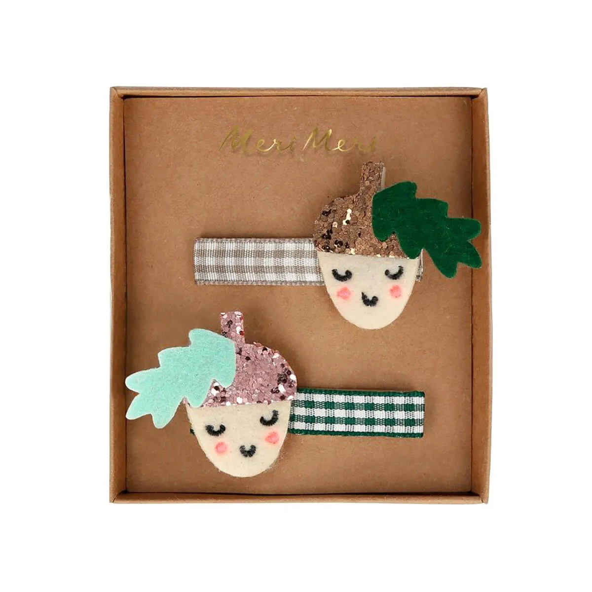Acorn Hairclips by Meri Meri