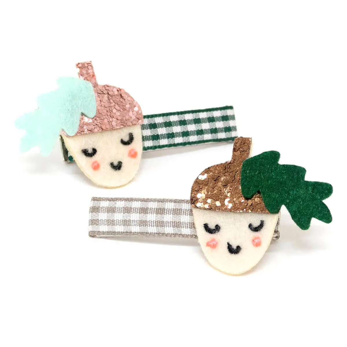 Acorn Hairclips by Meri Meri