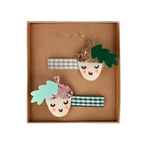 Acorn Hairclips by Meri Meri