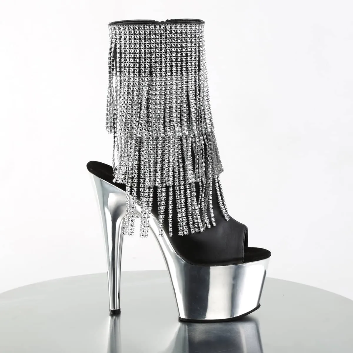 ADORE-1024RSF Rhinestone Fringe Boots