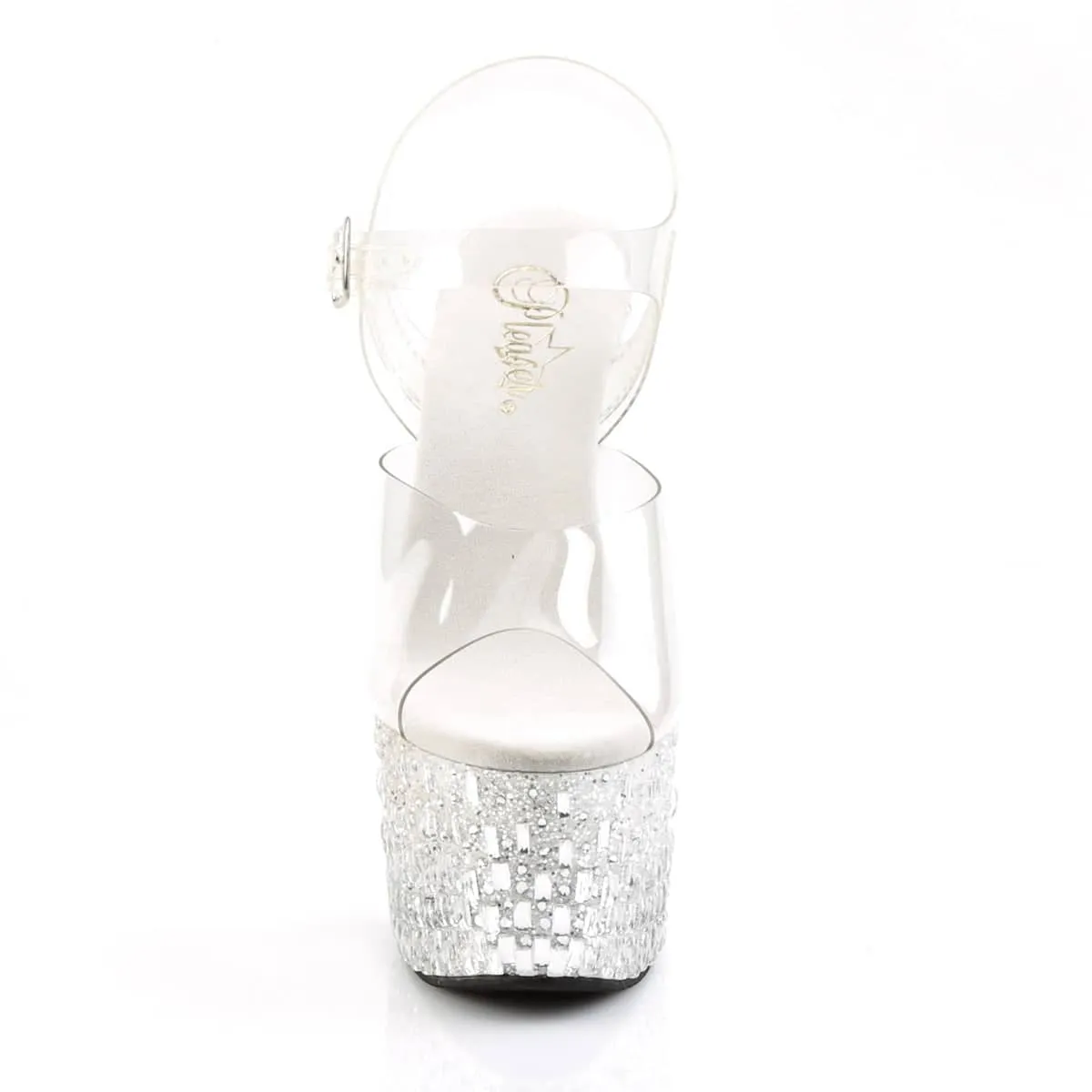 ADORE-708MR-5 Clear Ankle Peep Toe High Heel