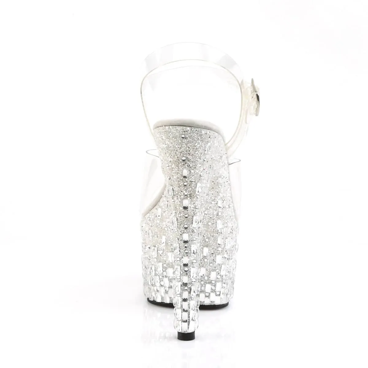 ADORE-708MR-5 Clear Ankle Peep Toe High Heel