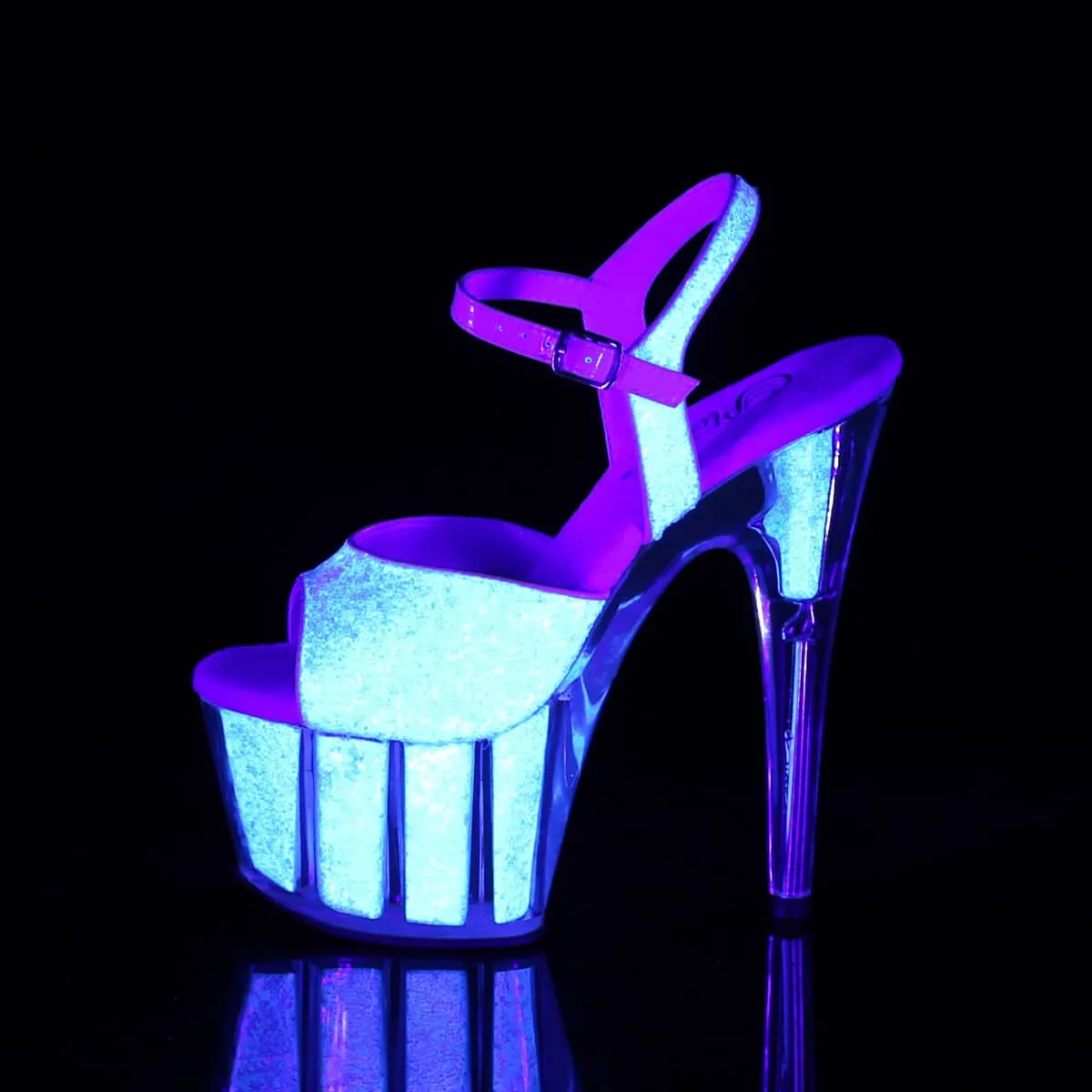 ADORE-710UVG Pink Ankle Peep Toe High Heel