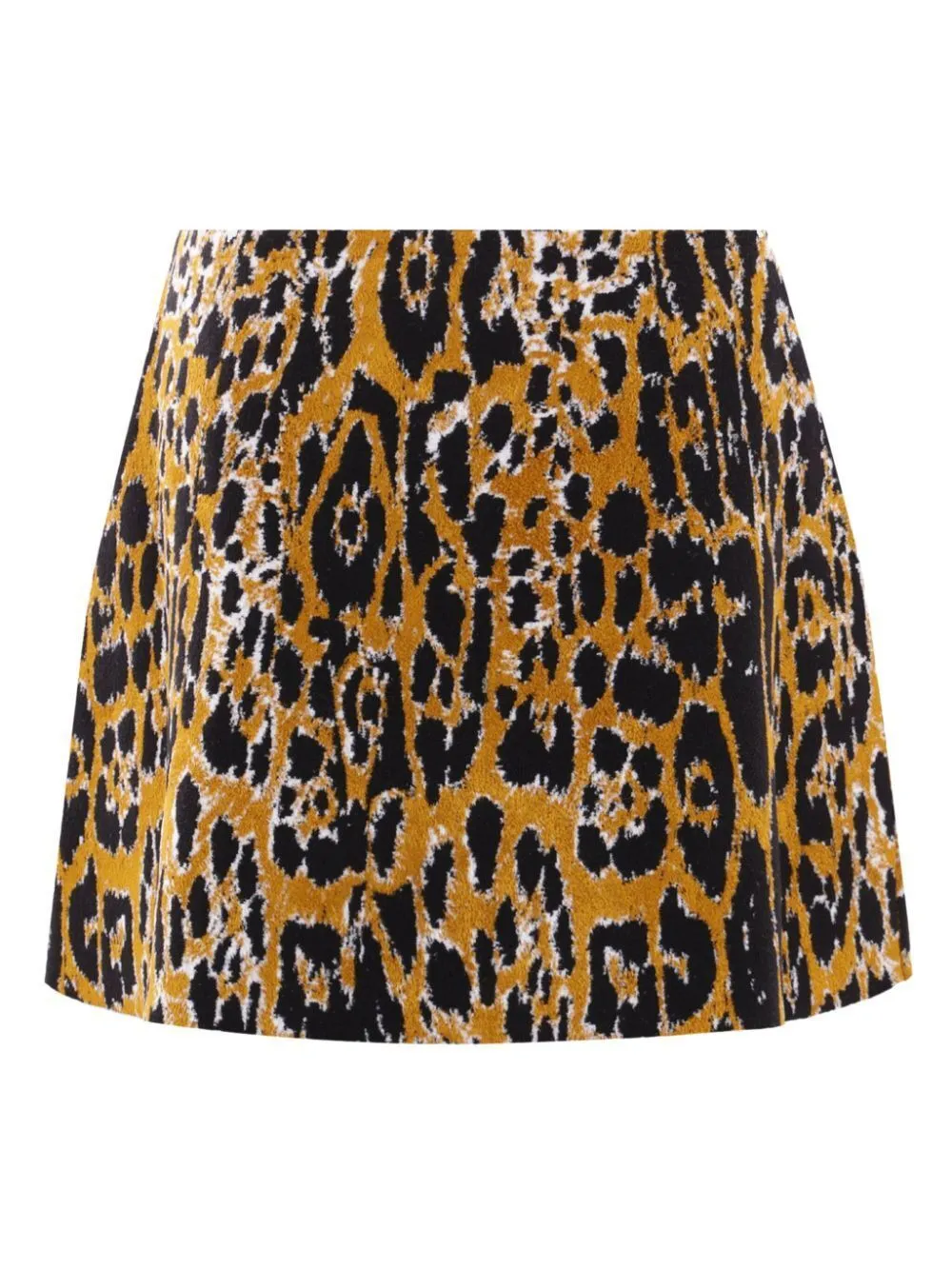 ALAIA Leopard Jacquard Mini Skirt