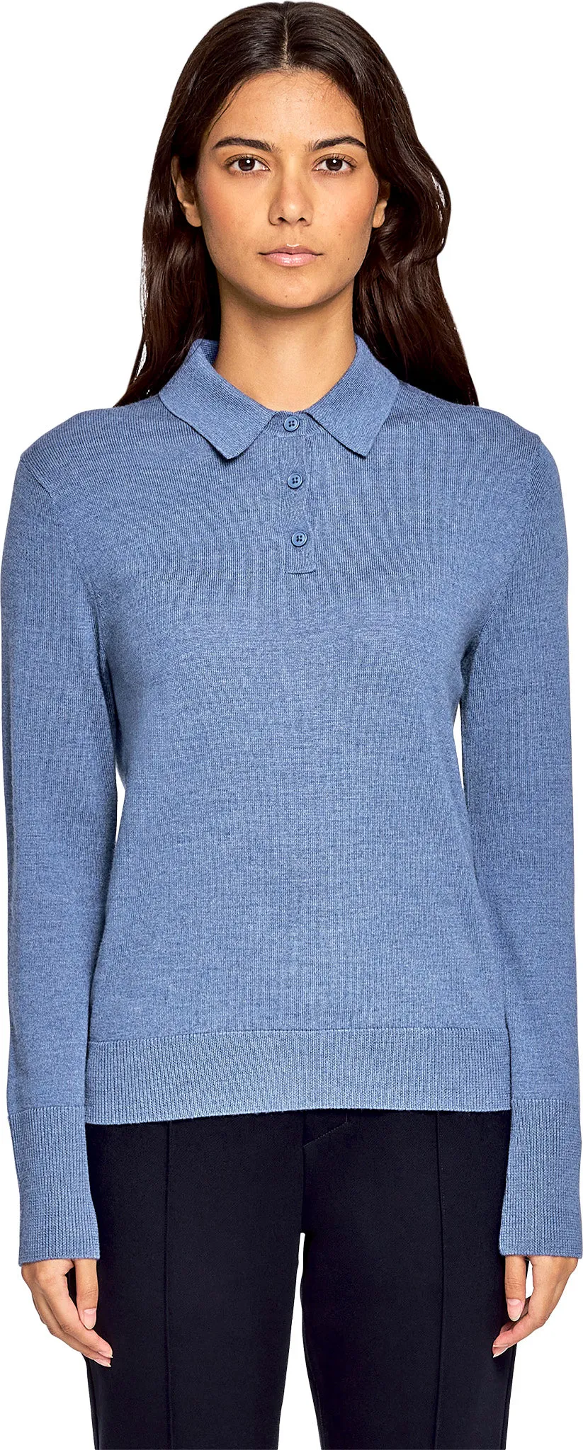 Alvalade Lightweight Long-Sleeve Merino Knit Polo - Women's|-|Polo léger à manches longues en mérinos Alvalade - Femme