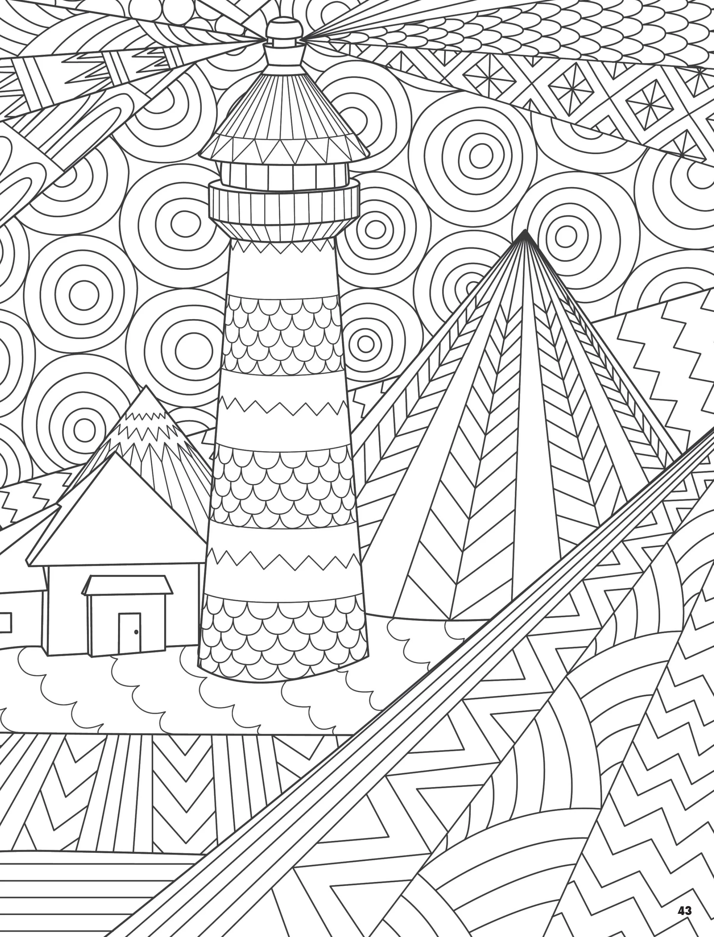 Brilliant Escapes - Landscapes, Animals, & Scenery Coloring Book: 48 Pages of Intricate Designs To Distract & Relax As You Enjoy this Adult Coloring Book
