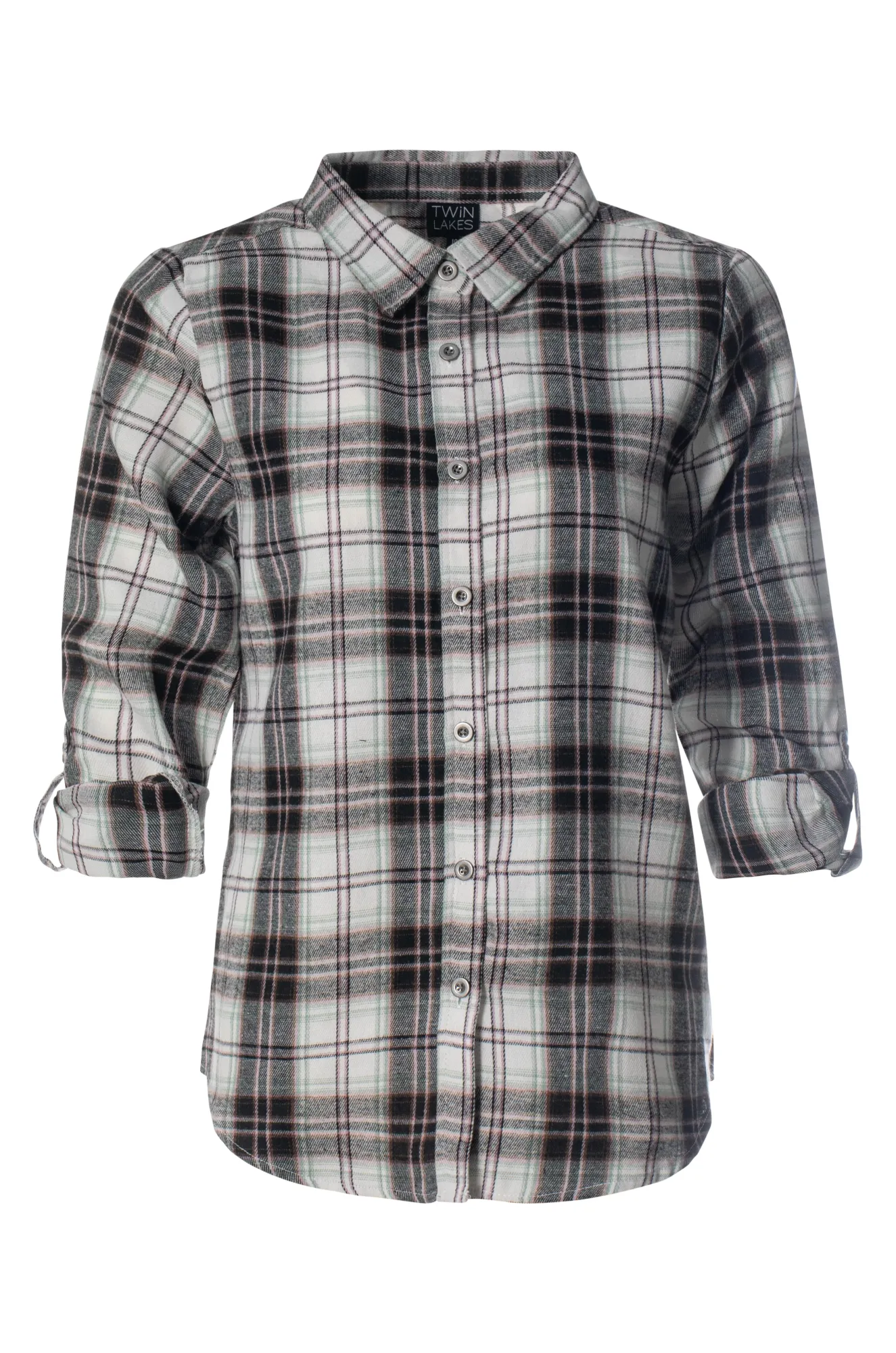 Casual Brushed Check Shirt | Ivory Black Check | 6351ZZ