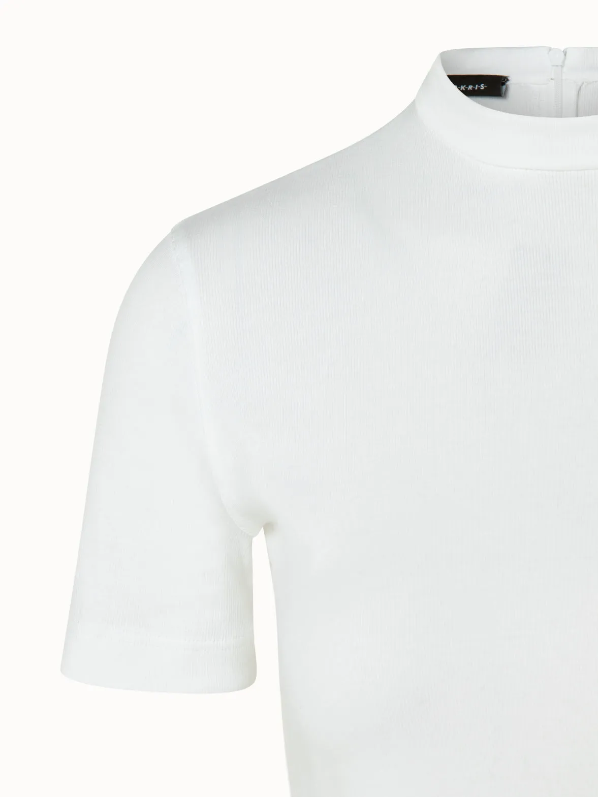 Cotton Ribbed Jersey Top