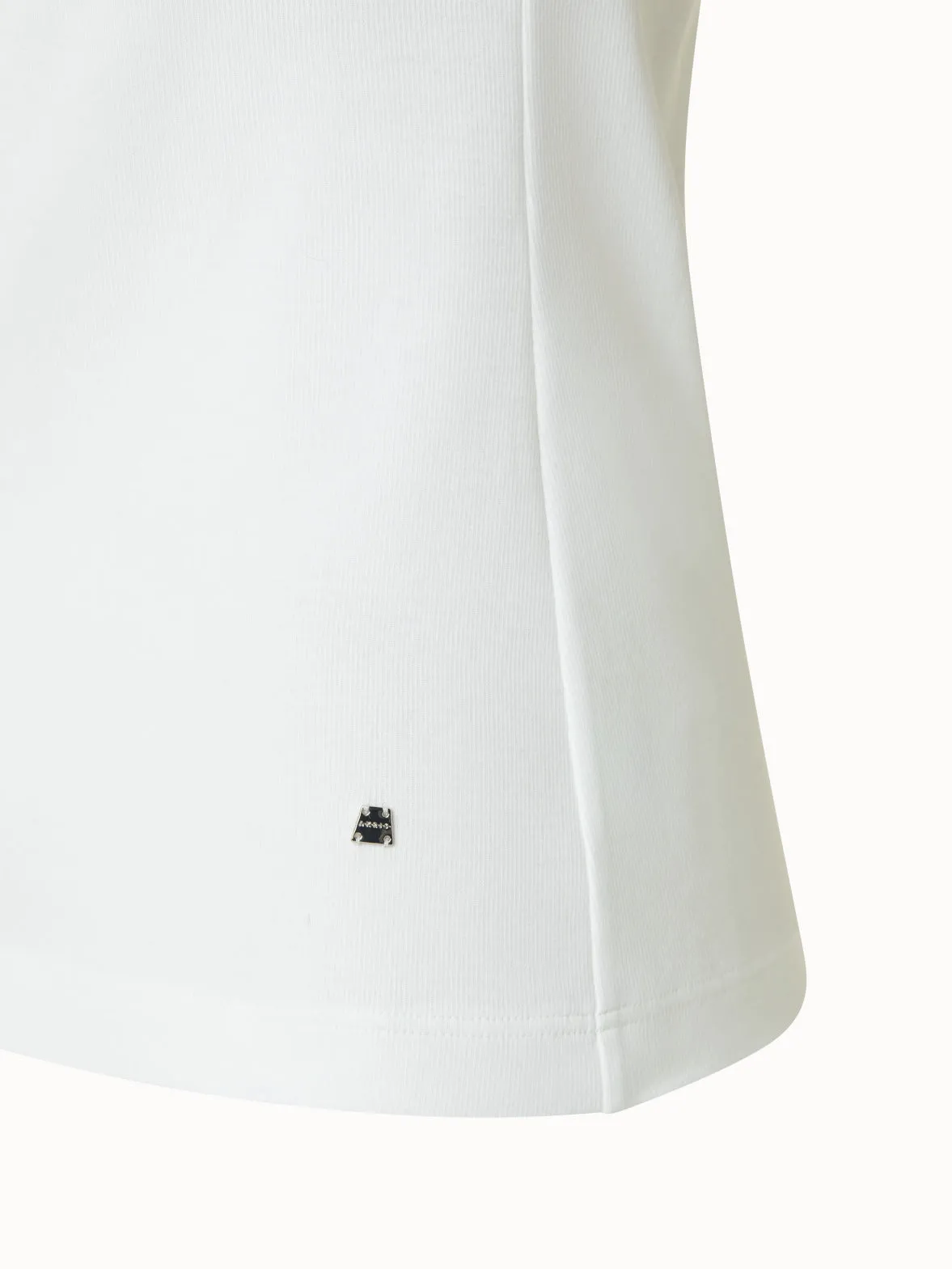 Cotton Ribbed Jersey Top