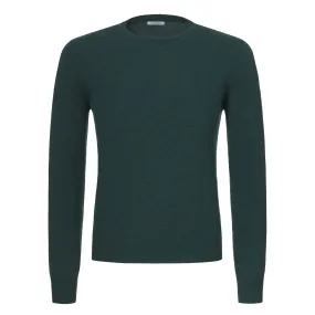 Crew-Neck Cashmere Sweater in Dark Forest