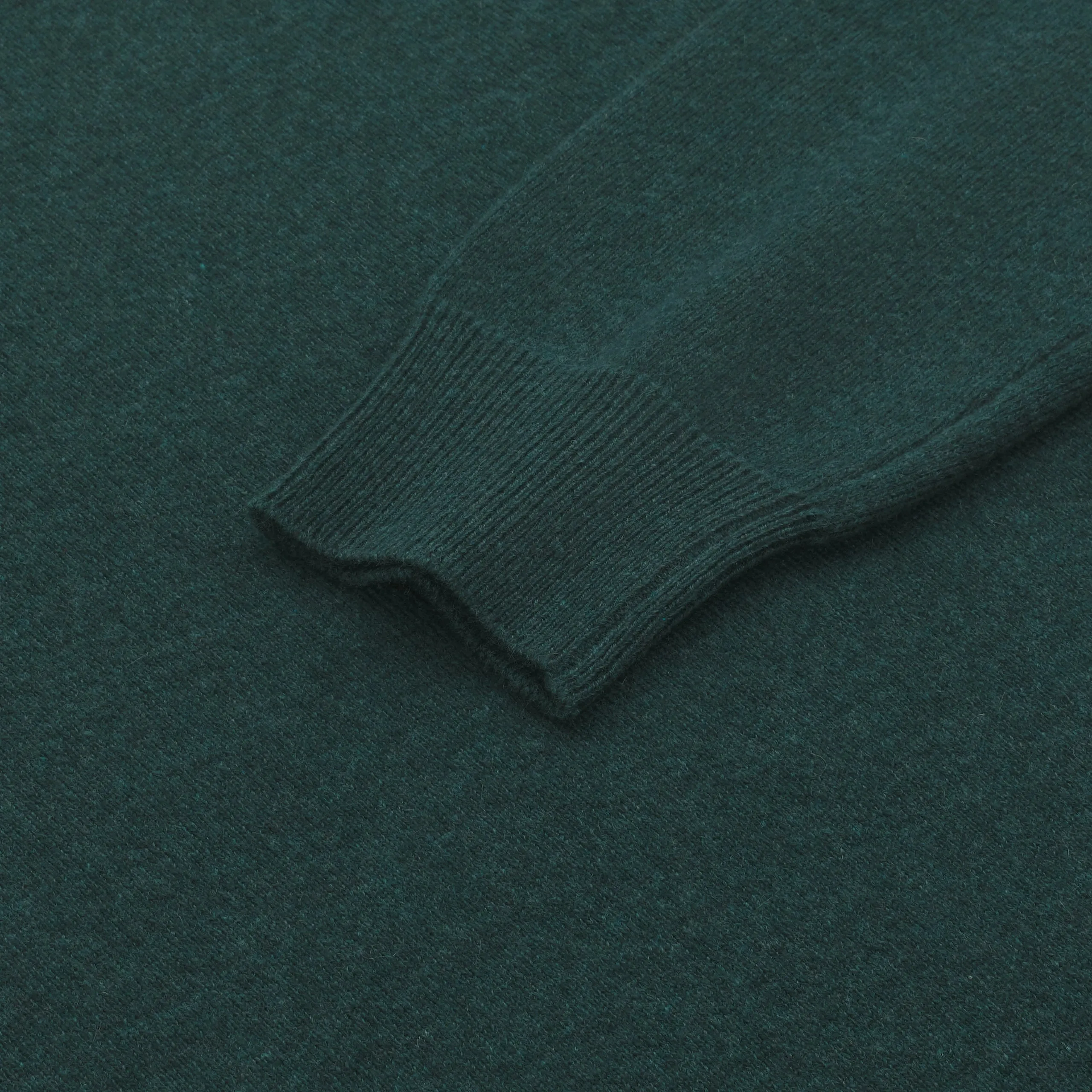 Crew-Neck Cashmere Sweater in Dark Forest