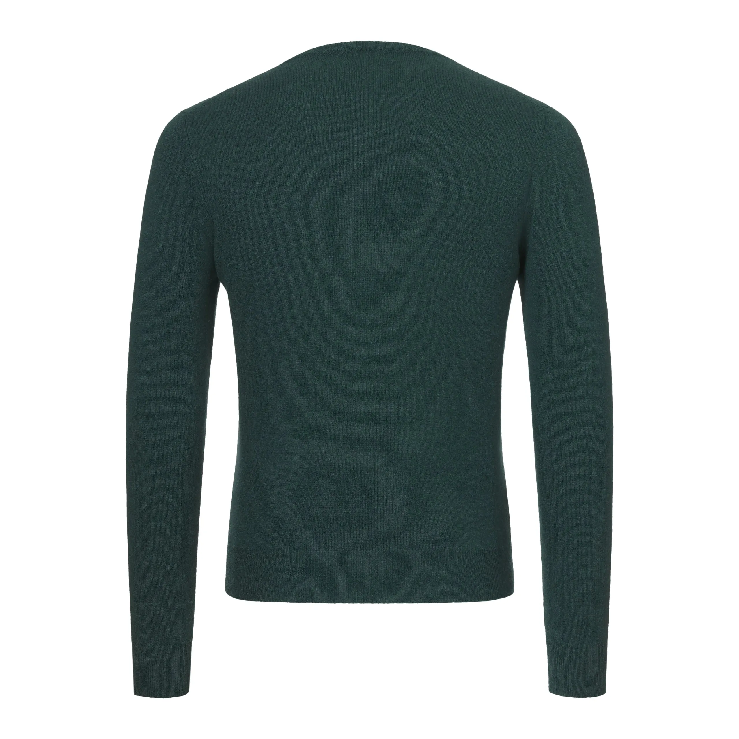 Crew-Neck Cashmere Sweater in Dark Forest