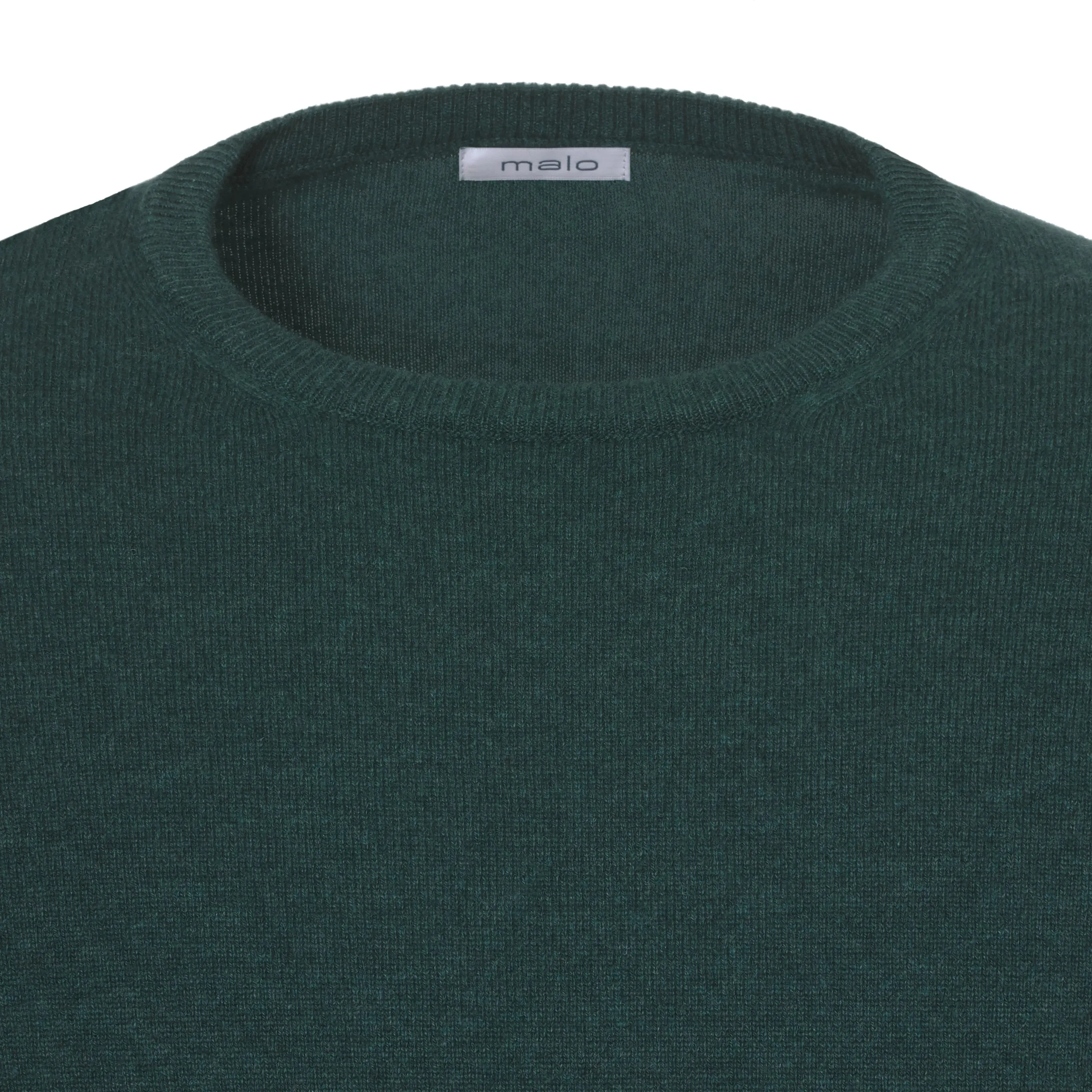 Crew-Neck Cashmere Sweater in Dark Forest