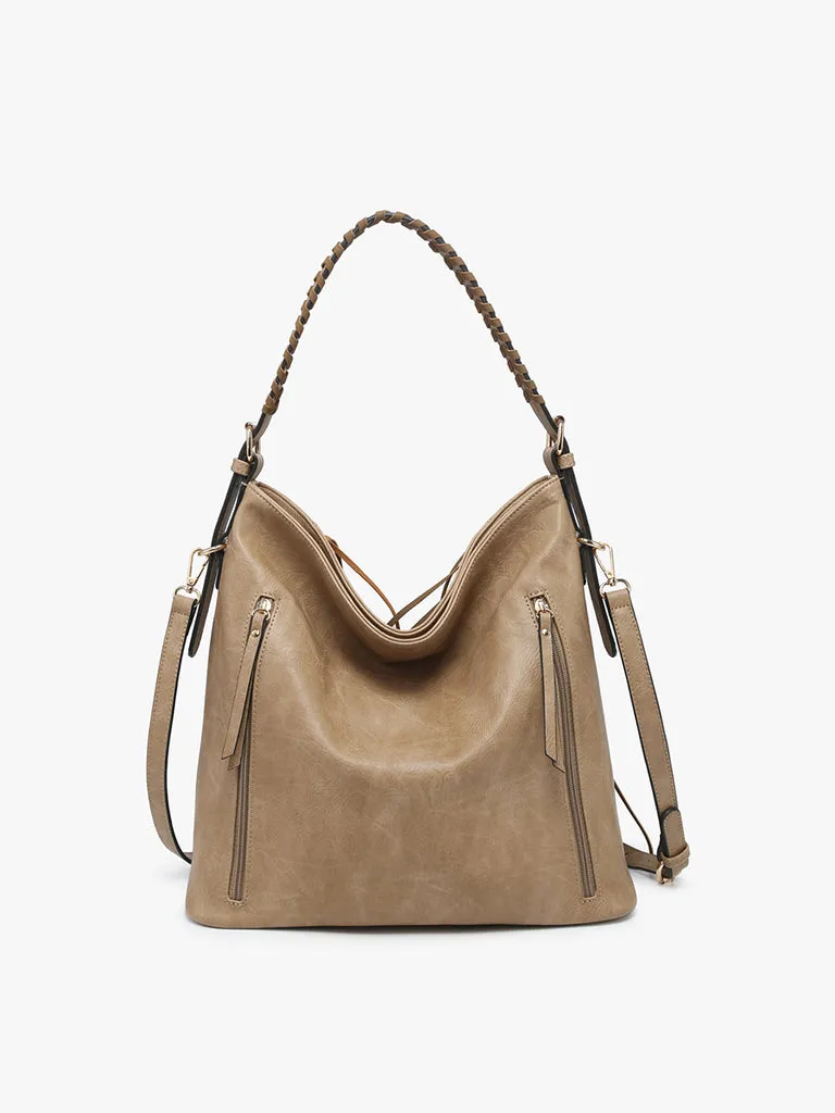 Distressed Hobo w/ Fringe Detail
