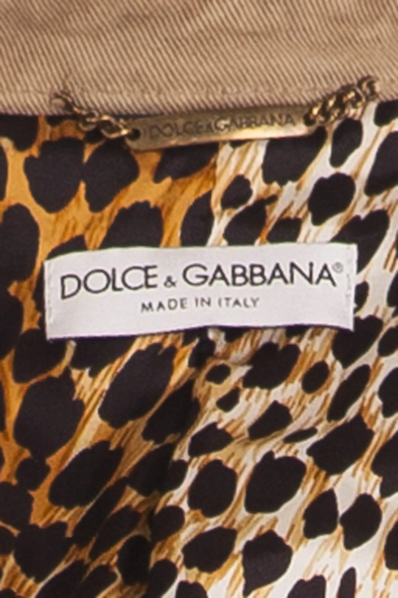 Dolce & Gabbana - 2PC Beige Jean Set Jacket and Skirt - IT 40