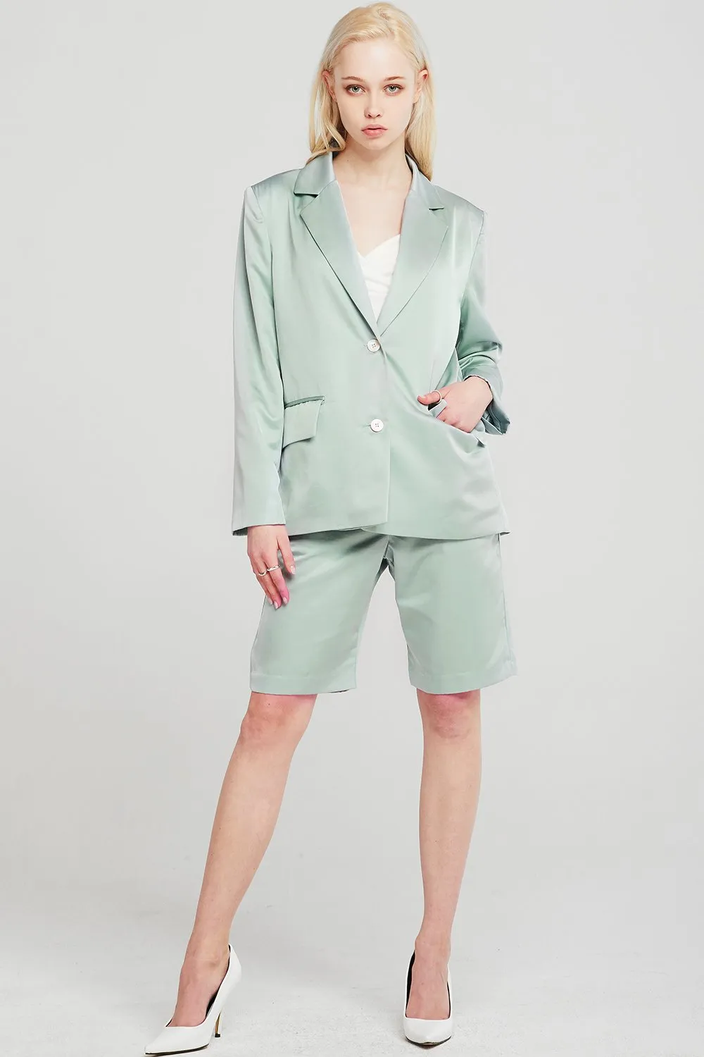 Emerson Satin Oversized Jacket