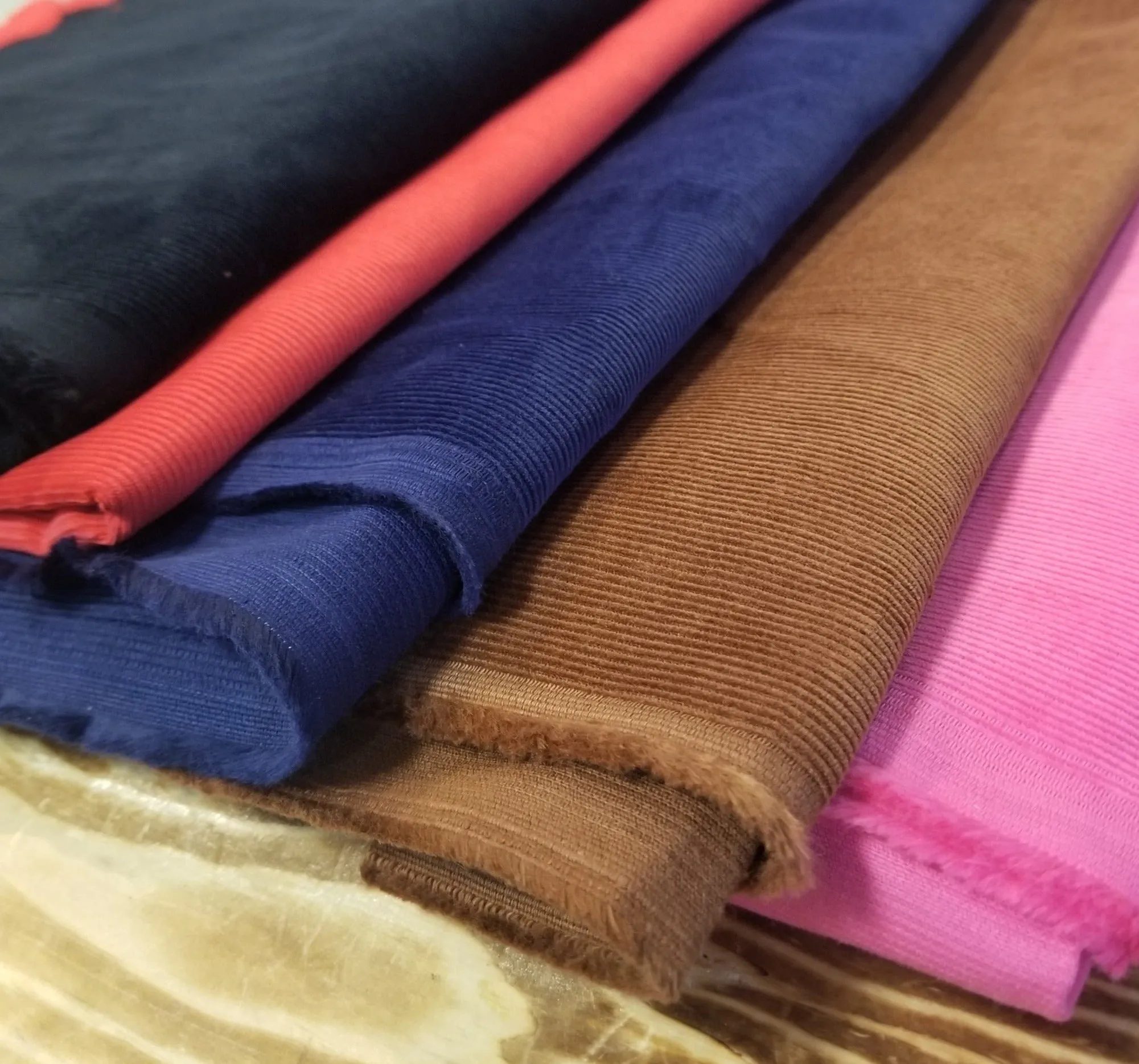 Fashion Corduroy Hickory Medium Brown 16 Wale Cotton Woven-Sold by the yard