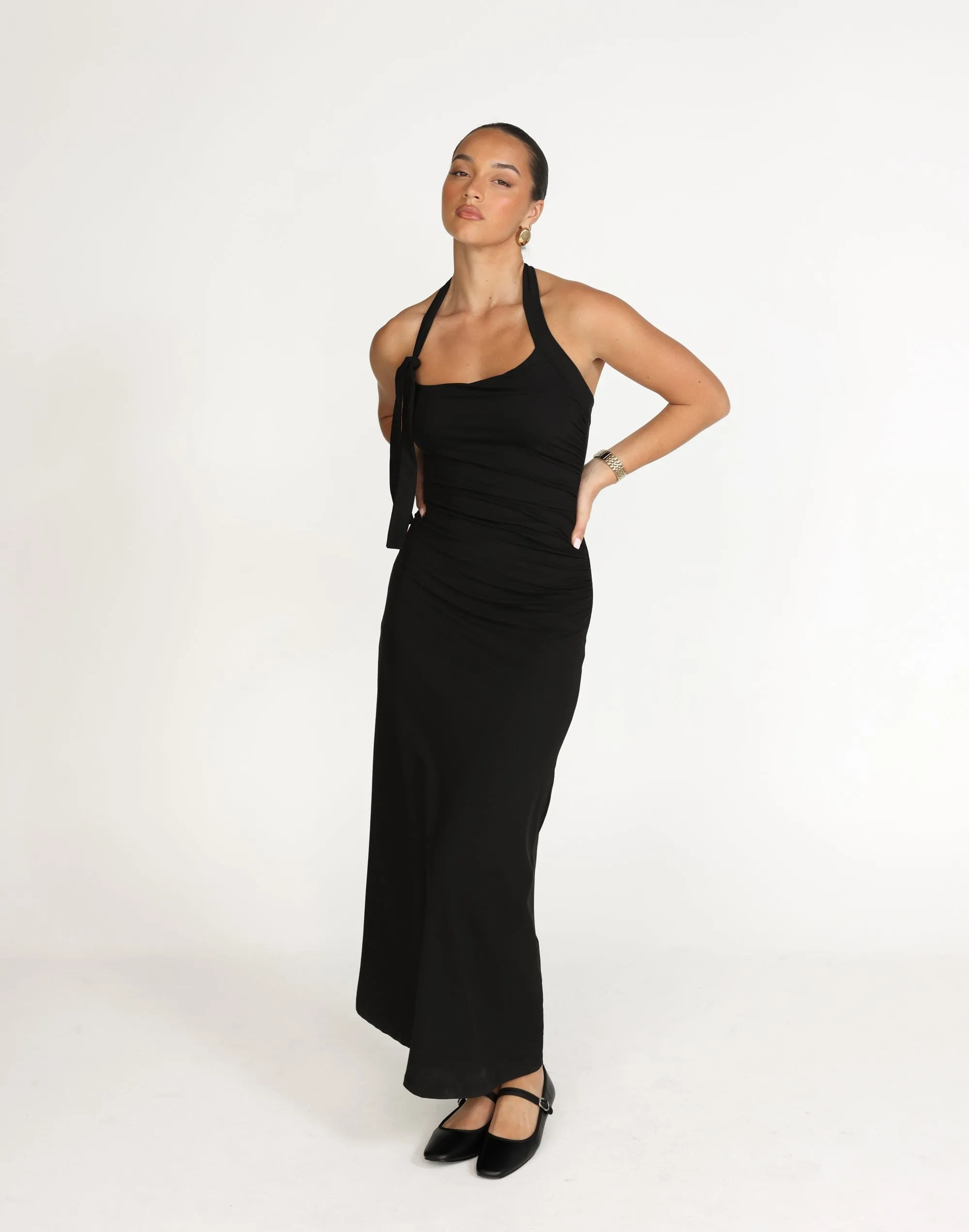 Fiore Maxi Dress (Black)