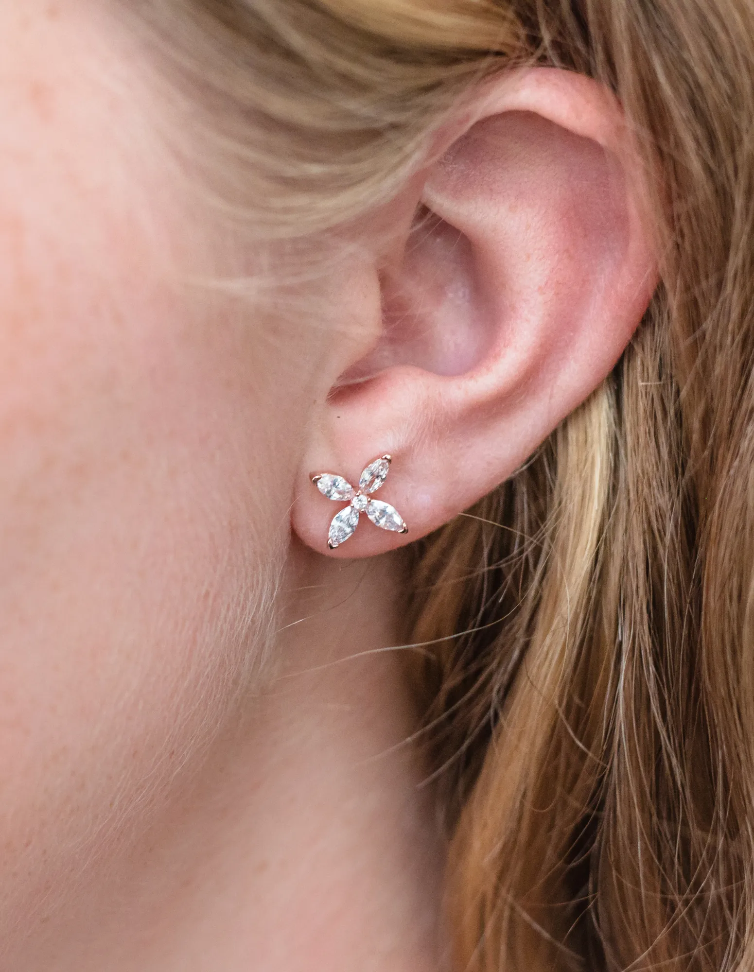 Georgini Heirloom Favoured Earrings - Rose Gold