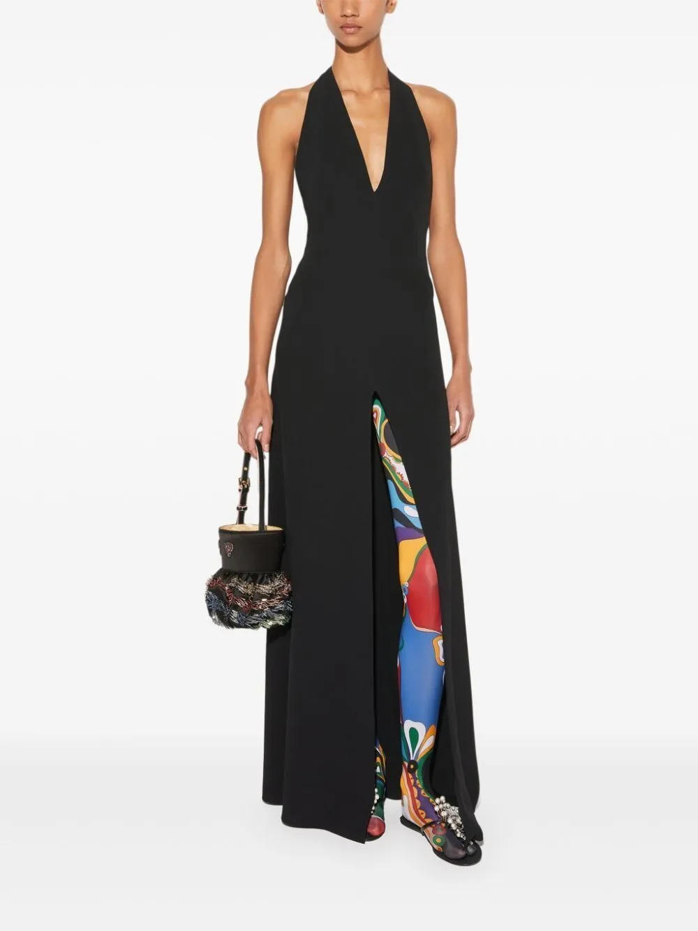 HALTERNECK MAXI DRESS