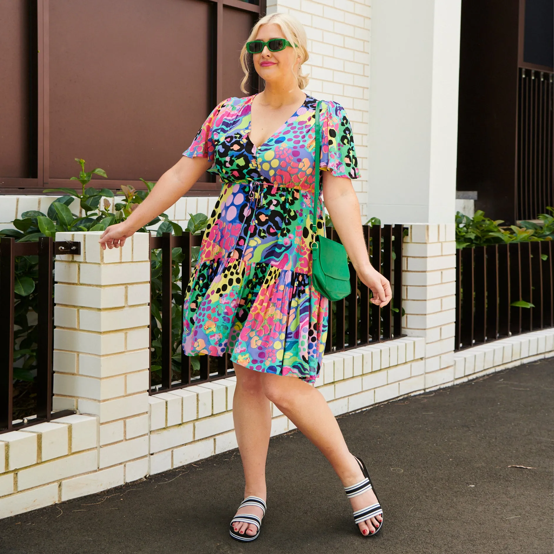 Ivana Electric Leopard Dress