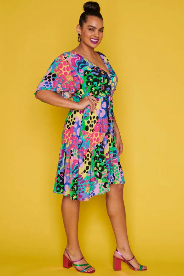 Ivana Electric Leopard Dress