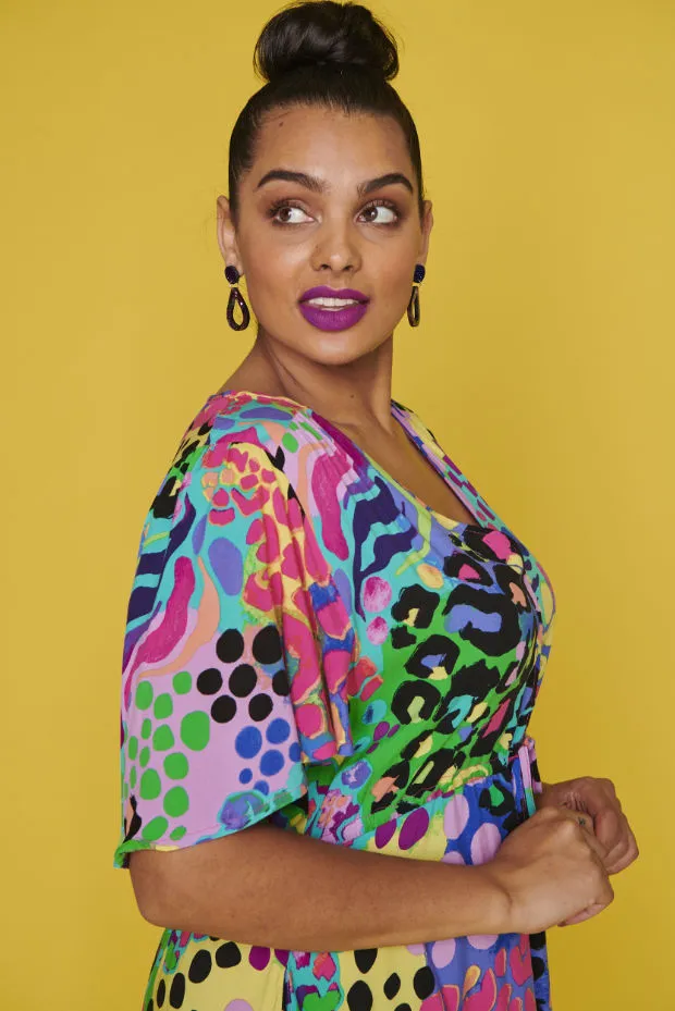 Ivana Electric Leopard Dress