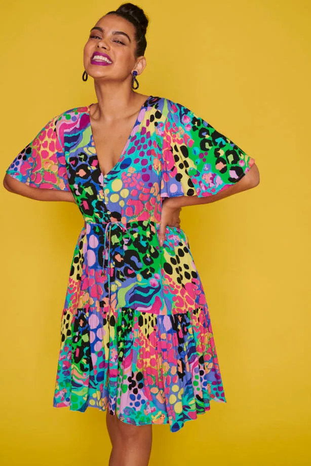 Ivana Electric Leopard Dress