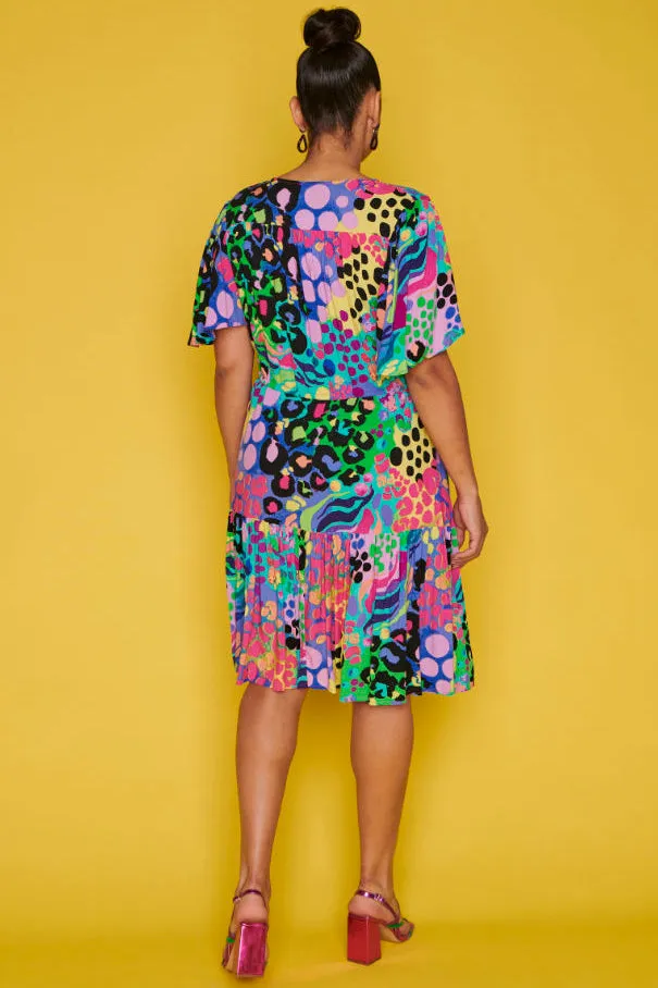Ivana Electric Leopard Dress