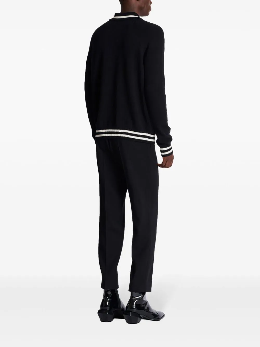 LS BALMAIN SIGNATURE WOOL POLO
