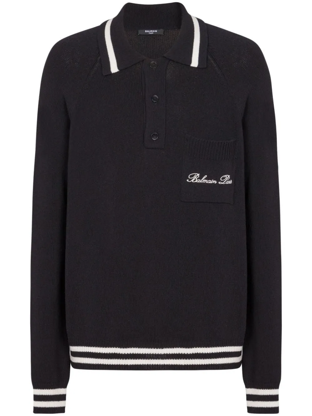 LS BALMAIN SIGNATURE WOOL POLO
