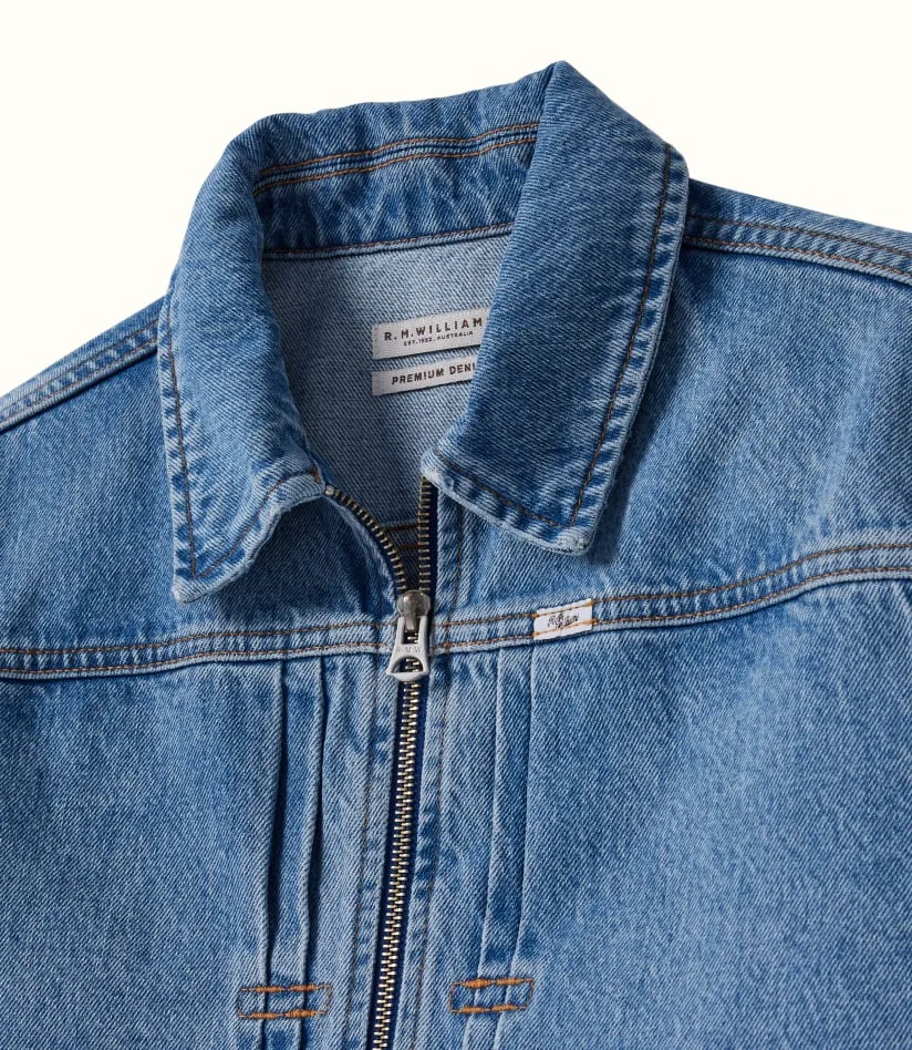 Mile Denim Jacket - Light Indigo Wash