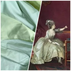 NEW Countess Savannah Designer Solid Aqua & Pistachio Double Sided Satin Fabric