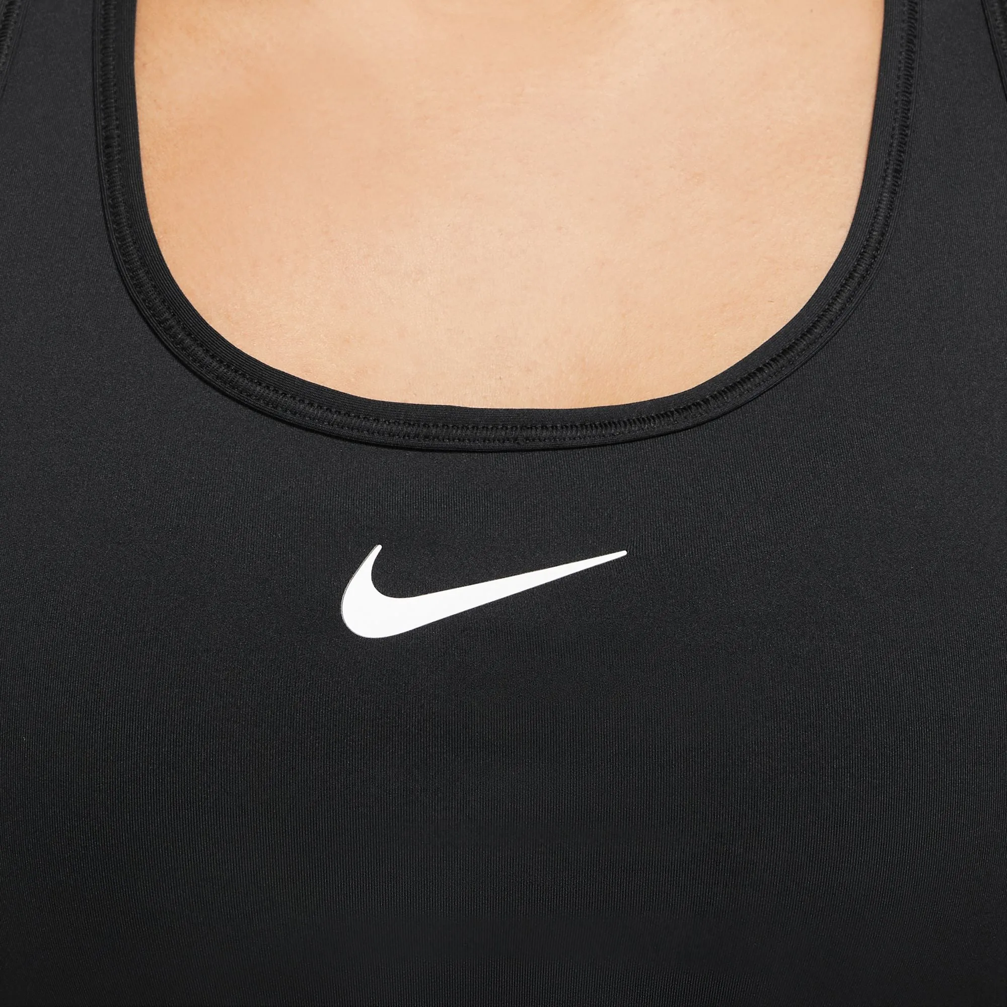 Nike Women's Dri-FIT Swoosh Medium Support Bra Black / White