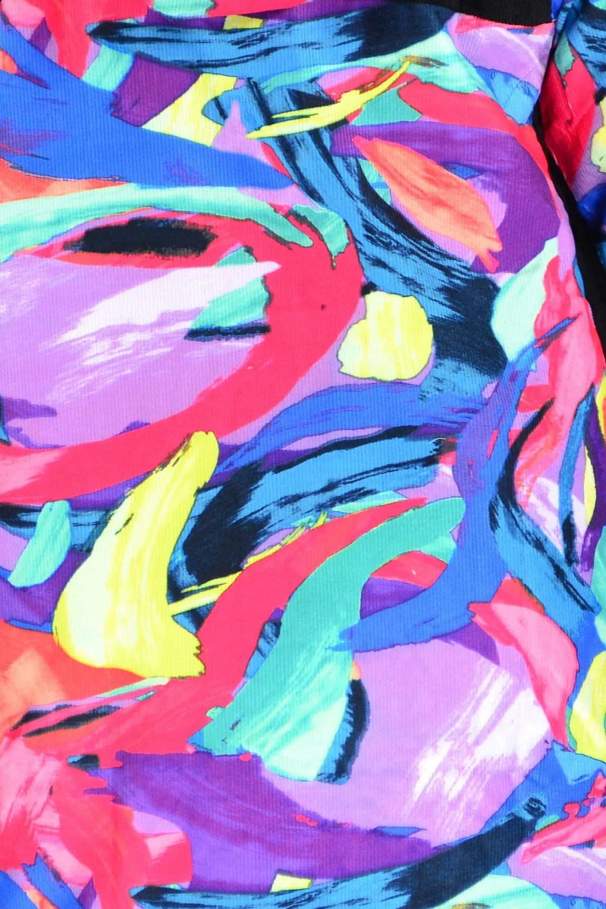 Paint Splashes Long Corduroy Jacket