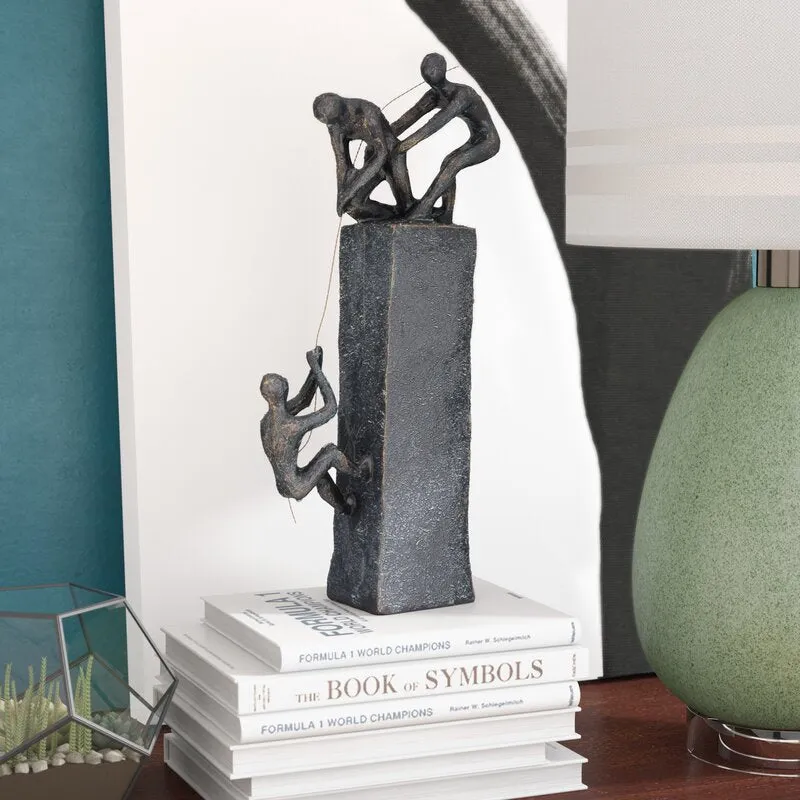 Pierreje Polystone Three Men Rope Figurine