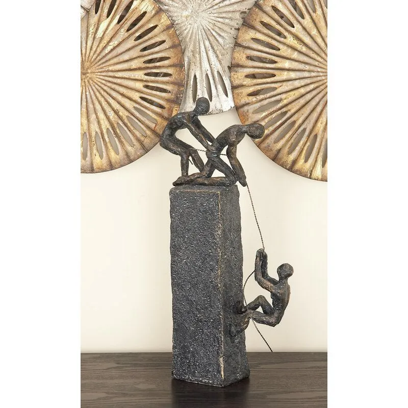 Pierreje Polystone Three Men Rope Figurine