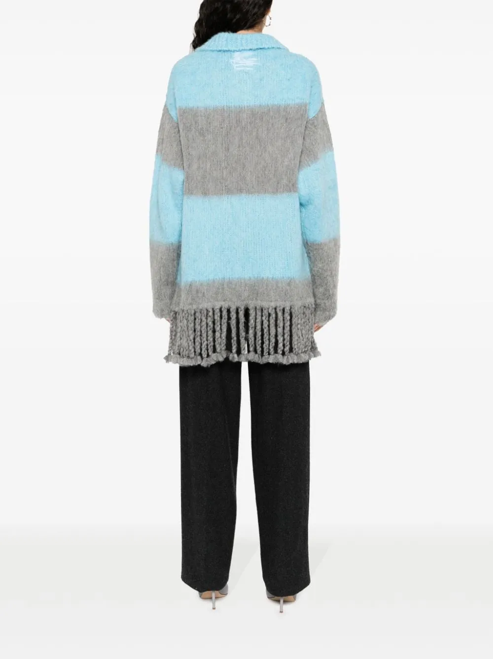 STRIPED WOOL BLEND POLO SHIRT