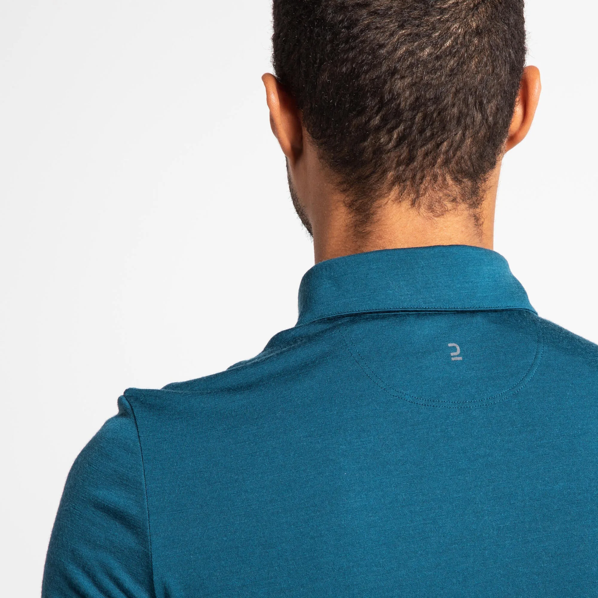 Triban Men's Merino Wool Gravel Cycling Polo Shirt