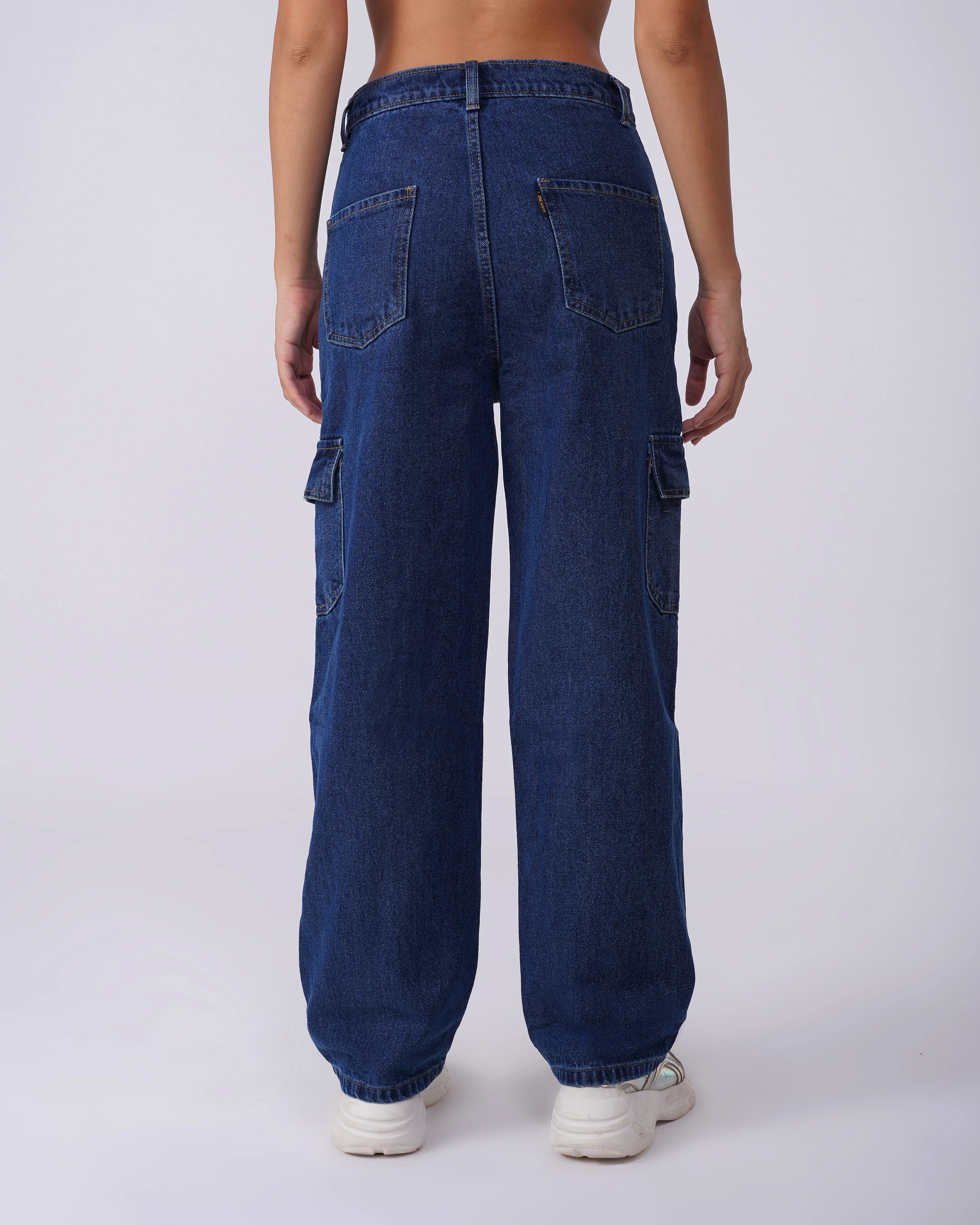 WASHED CARGO JEANS