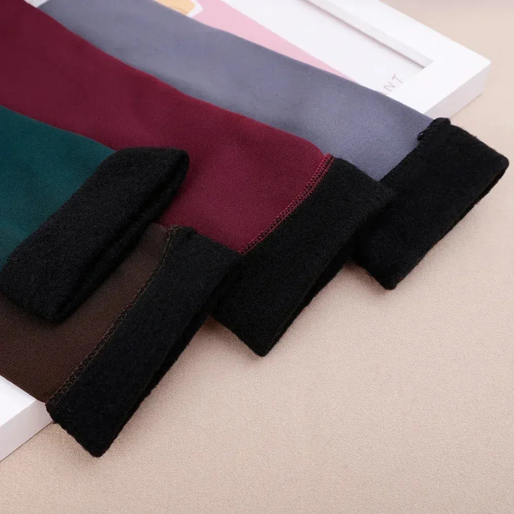 Winter Warm Women Socks Soft Thicken Thermal Plush Socks Girls Solid Color Velvet Wool Snow Boots Floor Socks Home Sleeping Sock