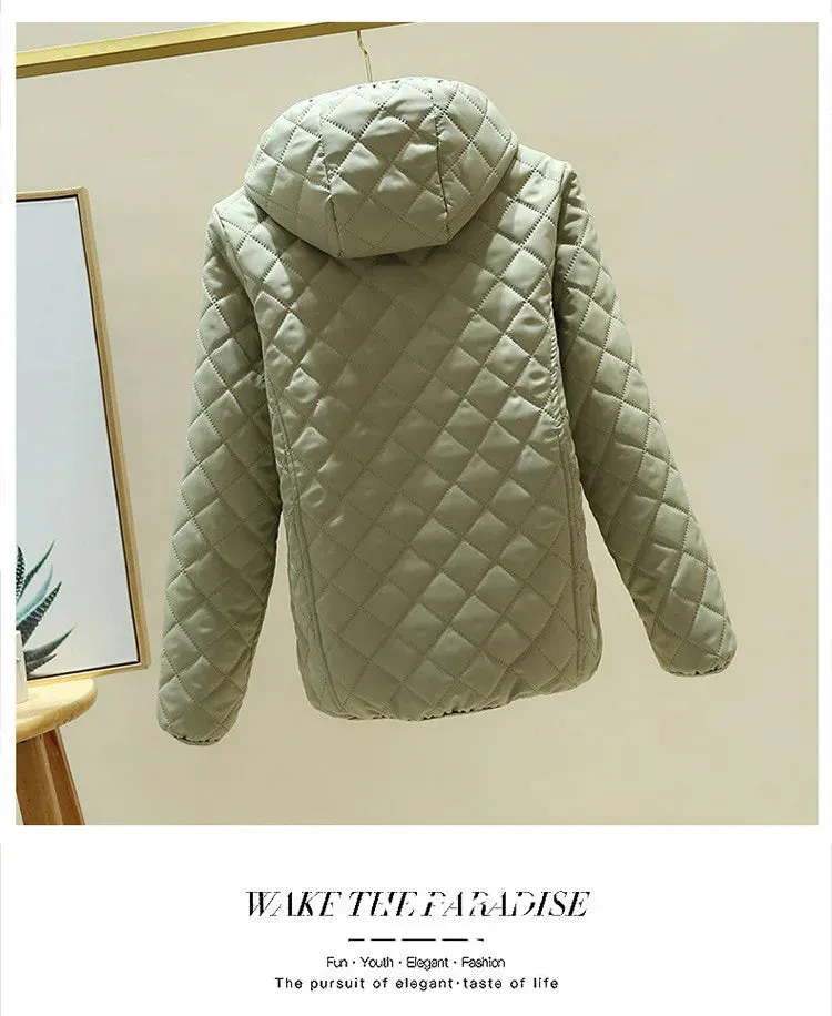 Women Jacket Black 2023 New Winter Female Korean Fleece Cotton Outcoat Padded Jacket Women Coat Thicken Hooded Parka Ladies 2778