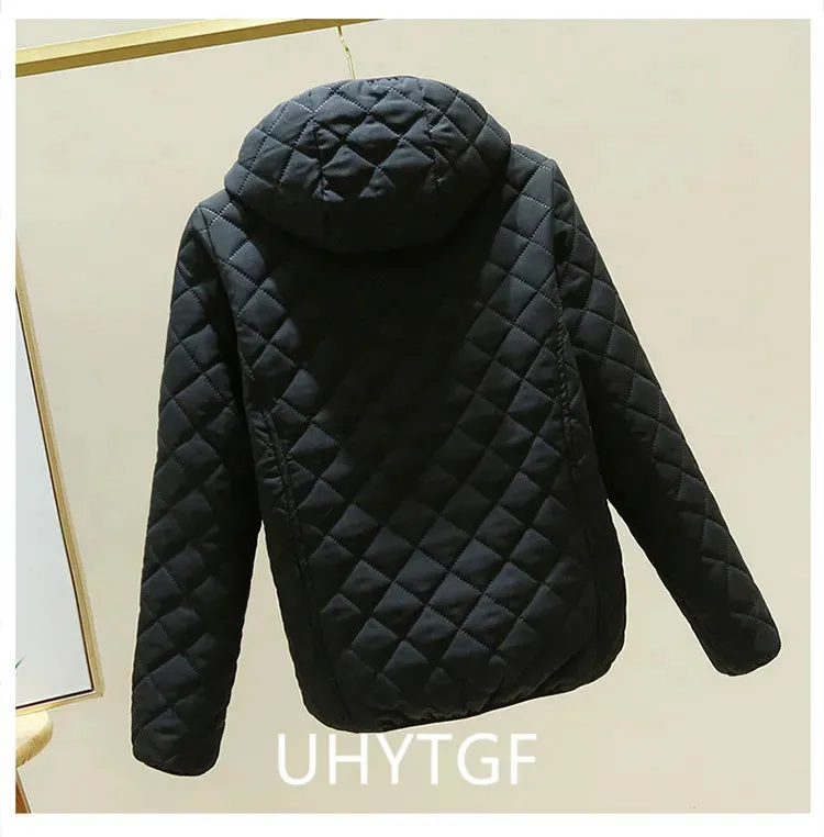 Women Jacket Black 2023 New Winter Female Korean Fleece Cotton Outcoat Padded Jacket Women Coat Thicken Hooded Parka Ladies 2778