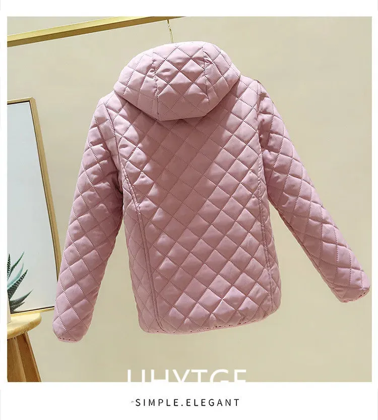 Women Jacket Black 2023 New Winter Female Korean Fleece Cotton Outcoat Padded Jacket Women Coat Thicken Hooded Parka Ladies 2778